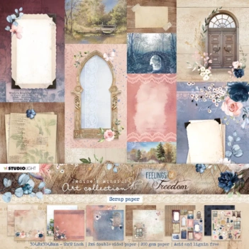 Set de Scrapbooking Feelings of Freedom Jenine's Mindfull Art Studio Light 30x30cm