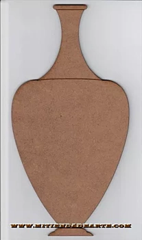 Silueta en DM - JRN010 Jarrón de cuello largo