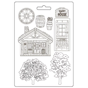 Molde flexible Aparador y Accesorios Alterego Stamperia 21x29cm