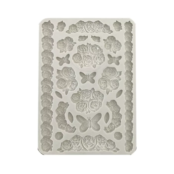 Molde de silicona Carta Shaby Rose Stamperia