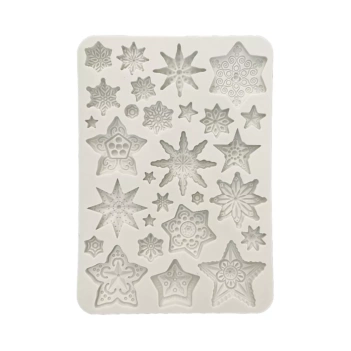 Molde de silicona Casas Romantic Gear Up For Christmas Stamperia A5