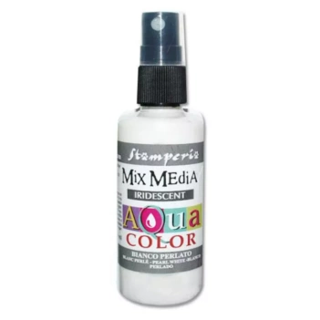 Aquacolor Pearl White Stamperia Spray Ink 60ml