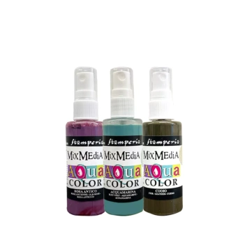 Set of 3 Aquacolor spray inks Brocante Antiques Stamperia