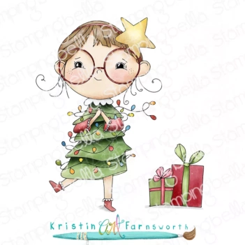 Sello Lunettes Christmas Girl Stamping Bella