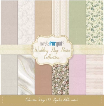 Kit de Scrapbooking Bases Jour de Mariage PapersForYou 30x30cm