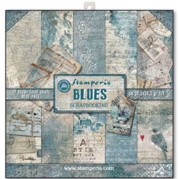 Kit de Scrapbooking Blues Stamperia 30x30cm