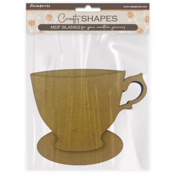 Sylwetki MDF Crafty Shapes Mug Romantic Golden Harmony Stamperia