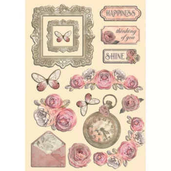 Die-cuts Ephemera Shaby Rose Stamperia