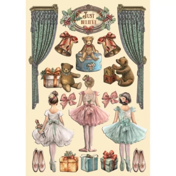 Die-cuts de madera Soldados The Nutcracker Stamperia