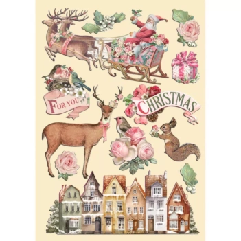 Die-cuts de madera Classic Christmas All You Need For Christmas Stamperia