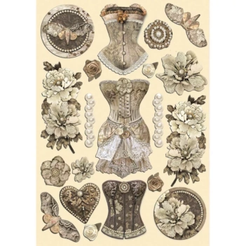 Silueta MDF Corsé Crafty Shapes Old Lace Stamperia