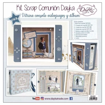 SUPER ANGEBOT **40%** Dayka Videospielkonsole Box Scrapbooking Kit 31x24cm