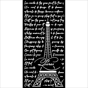 Plantilla de stencil Torre Eiffel Oh là là! Stamperia 12x25cm