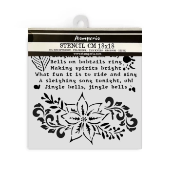 Plantilla de stencil Bolñas de Navidad The Nutcracker Stamperia 18x18cm