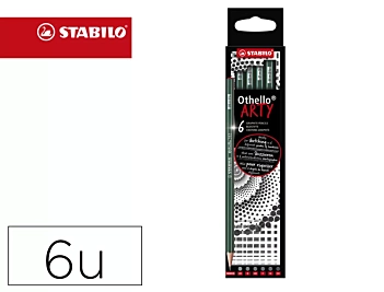Stabilo Othello Arty Set van 6 Grafiet Potloden