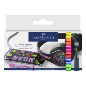 Faber-Castell Set 6 Neon Markers