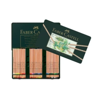 Faber-Castell metalen etui met 60 pastelpotloden