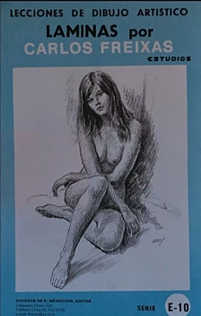 Láminas de dibujo artístico Serie Azul E10 Desnudo femenino C Freixas Castellano