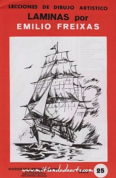 Artistic drawing plates SR25 Vessels I E Freixas Castellano