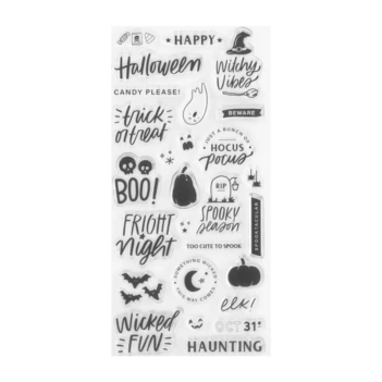 Kit de carimbos acrílicos Trick or Treat Lora Bailora