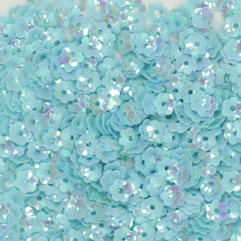 Craftelier Pailletten Blumen Blau 5mm
