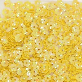Craftelier Pailletten Blumen Gelb 5mm
