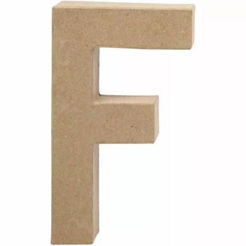 SUPER ANGEBOT **40%** Pappmaché-Buchstabe F 20x11cm