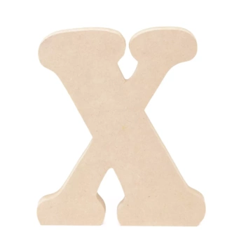 MDF-Holzbuchstabe X