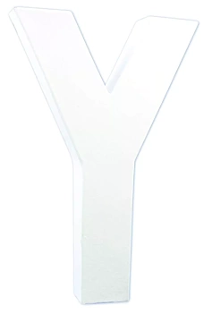 White Stiffened Cardboard Letter X
