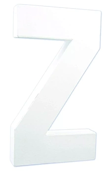 White Stiffened Cardboard Letter Y