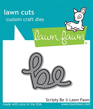 Troquel Lawn Cuts scripty merry compatible con Sizzix 