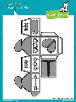Troqueles Heart Treat Box Lawn Fawn