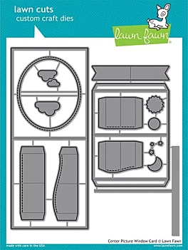 Troquel Lawn Fawn Center Karta graficzna kompatybilna z Sizzix