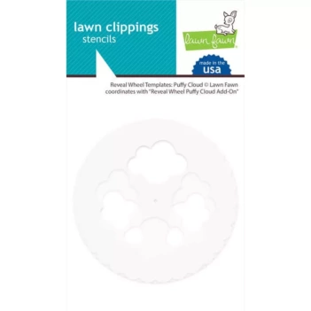 Szablon do Reveal Wheel Templates: Puffy Cloud Lawn Fawn