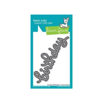 Troqueles Scripty Geburtstags-Rasen-Kitz

