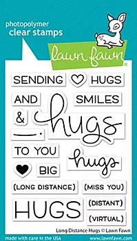 Sellos Transparentes Long Distance Hugs Lawn Fawn