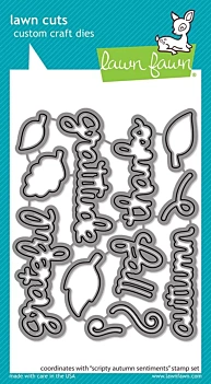 Troqueles Scripty Autumn Sentiments Lawn Fawn