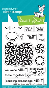 Sellos Transparentes How You Bean? Mint Add-On Lawn Fawn