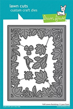 Troquel Fall Leaves Backdrop Lawn Fawn