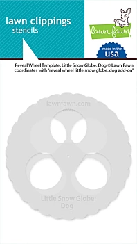 Stencil Reveal Wheel Templates Little Snow Globe Dog Lawn Fawn