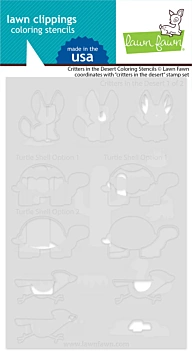 Modello di Stencil Critters in The Desert Lawn Fawn