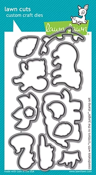 Troquel Lawn Fawn Critters in the Jungle compatible con Sizzix 