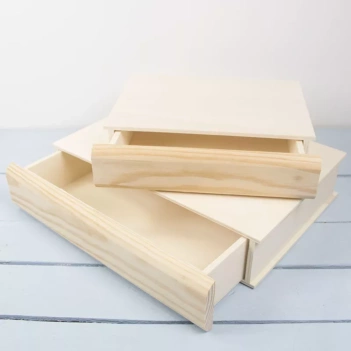 Caja libro con cajón