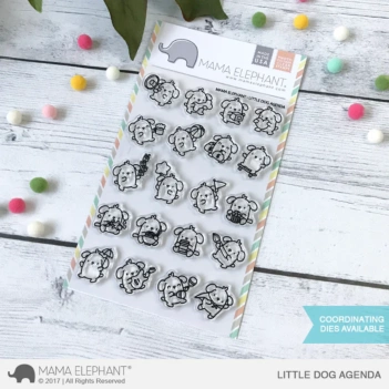 Set de sellos transparentes Little Dog Agenda Mama Elephant