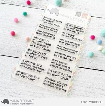 Mama Elephant Clear Stamps Love Yourself