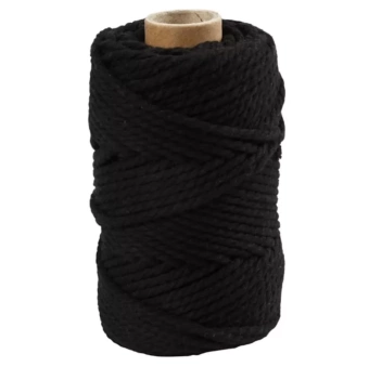 Creativ Company Macramé Koord Zwart 4mm