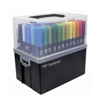 Coffret avec 108 feutres ABT Dual Brush Pens Tombow