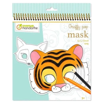 Graffy Pop Tiermasken Malbuch Avenue Mandarine