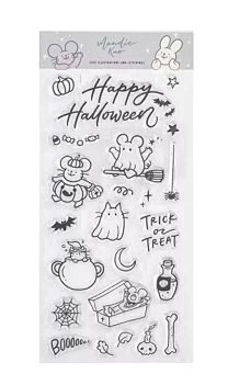 Set de sellos acrílicos Halloween Lora Bailora By Mandie Kuo
