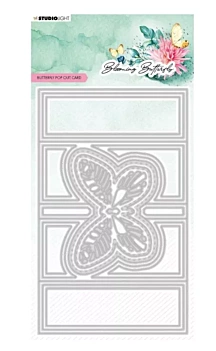 Set de Troqueles Butterfly Card Blooming Butterfly Studio Light